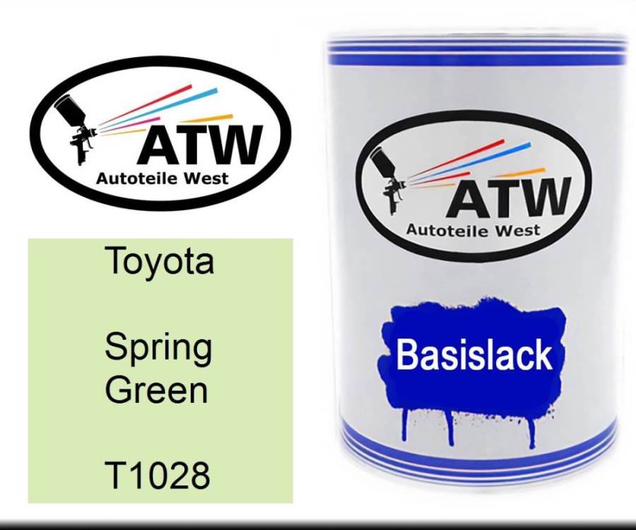 Toyota, Spring Green, T1028: 500ml Lackdose, von ATW Autoteile West.